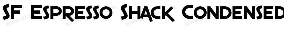 SF Espresso Shack Condensed Italic字体转换